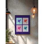 Cuarteto floral de arte pop: Tulipanes vibrantes e<br><div class="desc">Estas estampas florales de arte pop audaz y brillante son una celebración del color y el diseño. Las composiciones, sencillas pero sorprendentes, las convierten en un complemento versátil de cualquier decoración. Ya sea que esté buscando crear un punto focal o agregar un toque de brillo a su espacio, estas impresiones...</div>