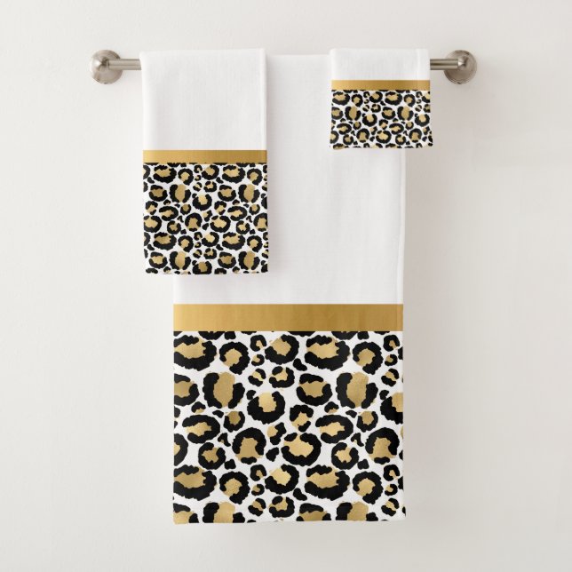 CUARTO DE BAÑO DE LEOPARD ANIMAL BLANCO ORO (In situ)