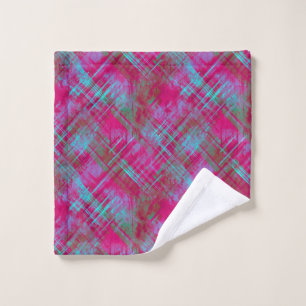 Cuarto de baño Tartan Pink Purple Aqua Plaid