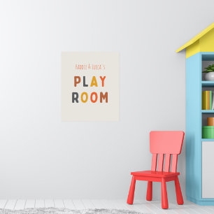 Cuarto de juegos Póster y estampados personalizado