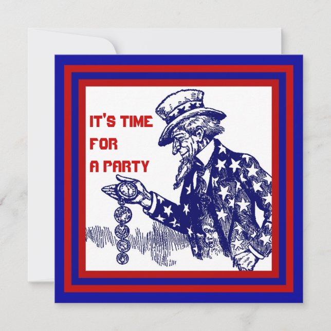 Cuarto de julio INVITACIÓN DEL PARTIDO ~ PERSONALI (Anverso)