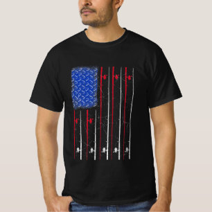 Cuarto de julio Pescador Polo Mens Tshirt