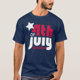 Cuarto de la camiseta de la celebración de julio