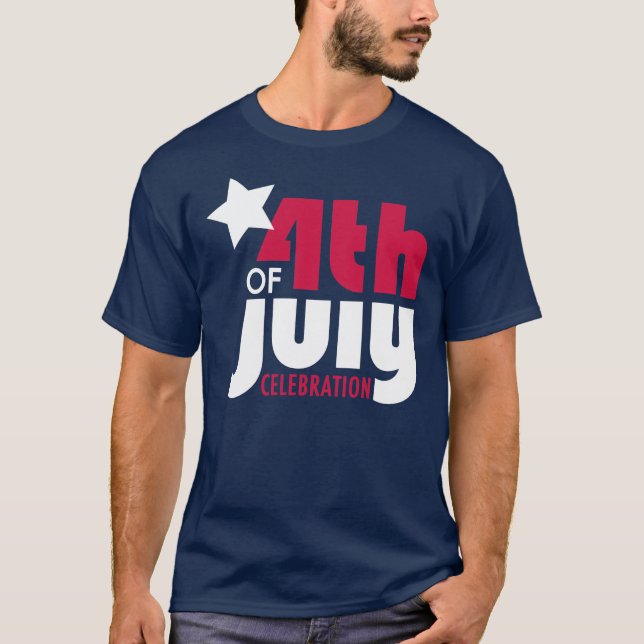 Cuarto de la camiseta de la celebración de julio (Anverso)