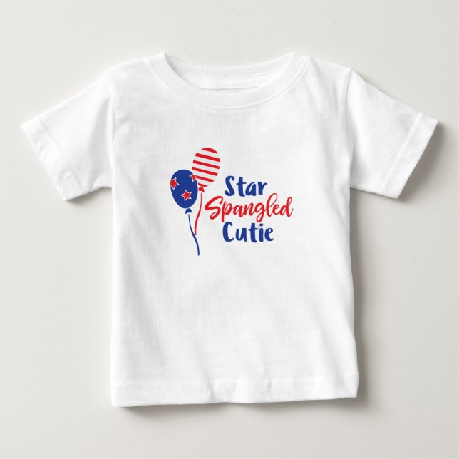Cuarto de la camiseta del bebé de julio (Anverso)
