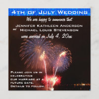Cuarto de la invitación de la boda de julio