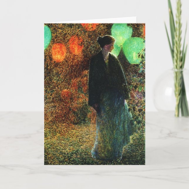 Cuarto de la tarjeta de felicitación de julio (Anverso)