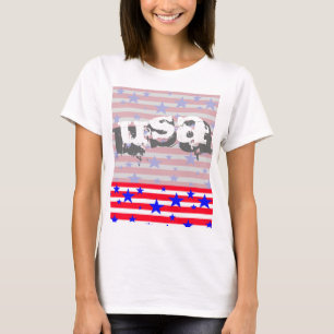 Cuarto de los E.E.U.U. América de la camisa