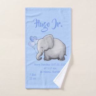 Cuarto de niños azul lindo del elefante del Stat