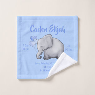 Cuarto de niños azul lindo del elefante del Stat