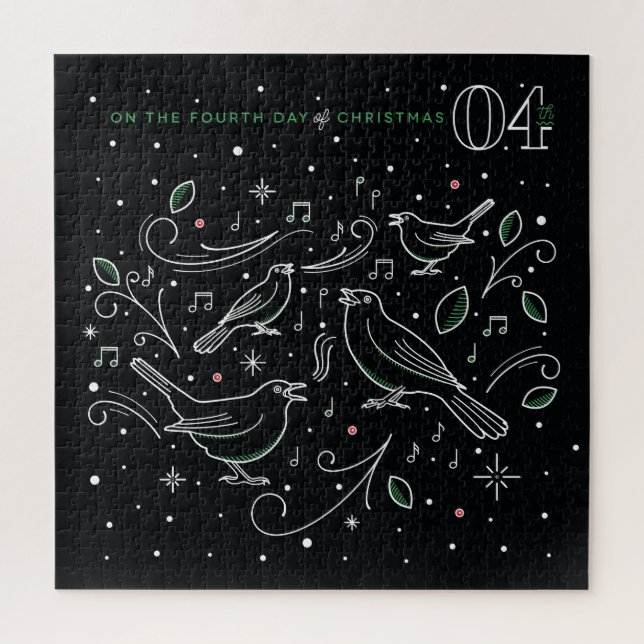 Cuarto Día de los Navidades, rompecabezas 20x20 (Vertical)