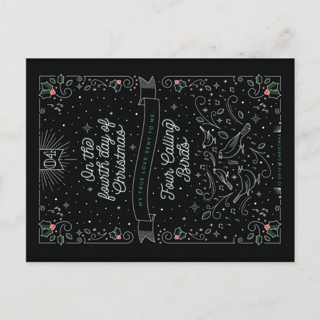 CUARTO DÍA de NAVIDAD/de postal del navidad (Anverso)