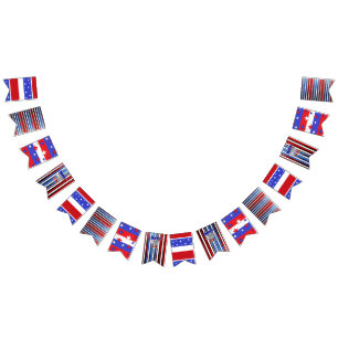 Cuarto feliz de la bandera del Día de la