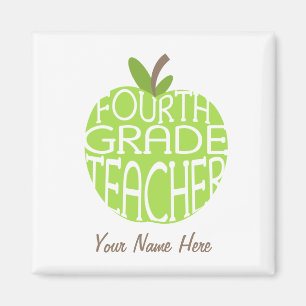 Cuarto imán del profesor del grado - Apple verde