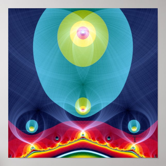 Cuarto Poster de impresión de arte Tetragrammaton  (Frente)