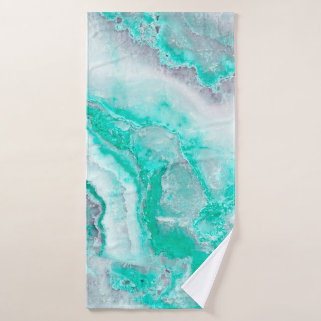 Cuarzo blanco del mineral de la ágata de la piedra (Toalla de baño)