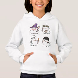 Cuatro adorables fantasmas Boo - Chica Kawaii