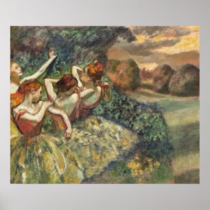 Cuatro bailarinas de ballet vintage arte de Edgar 