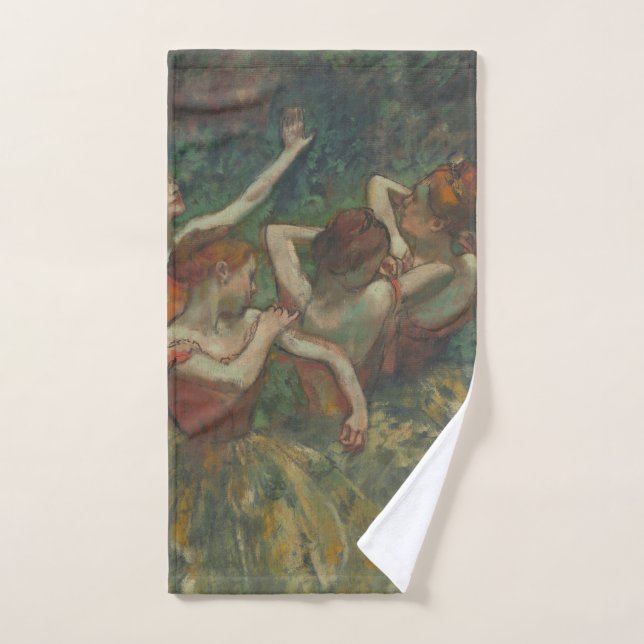 Cuatro bailarines, pintura impresionista, Edgar De (Toalla de mano)