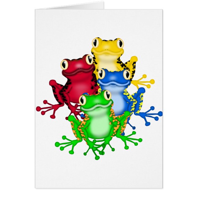 Cuatro camisetas y regalos de las ranas (Frente)