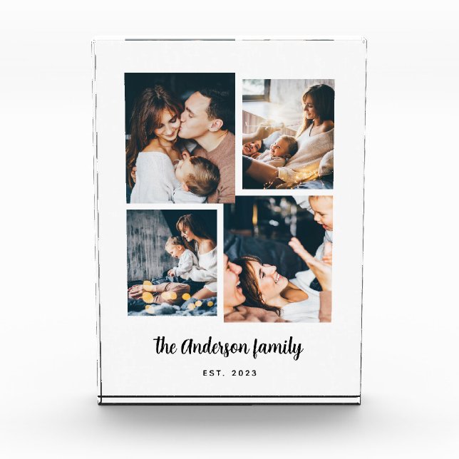 Cuatro Collages de fotos modernos | Bloque fotográ (Anverso)