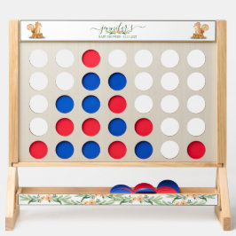 Cuatro En Raya Juego de ardilla bebé recién nacida vida silvestre