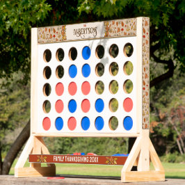 Cuatro En Raya Nombre de la familia Hojas de Caída del Día de Acc