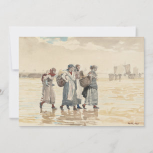 Cuatro esposas de pescadores en la playa Winslow