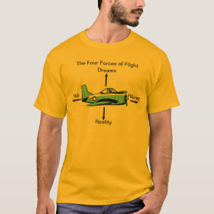 Cuatro fuerzas de camisa de la aviación del vuelo