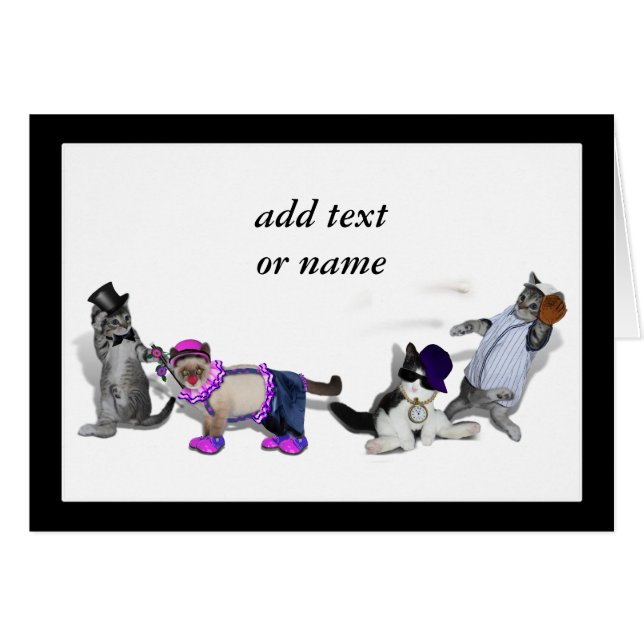 Cuatro Gatitos En Juego (Anverso (Horizontal))