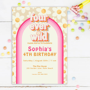 Cuatro invitaciones para el cumpleaños del arcoiri