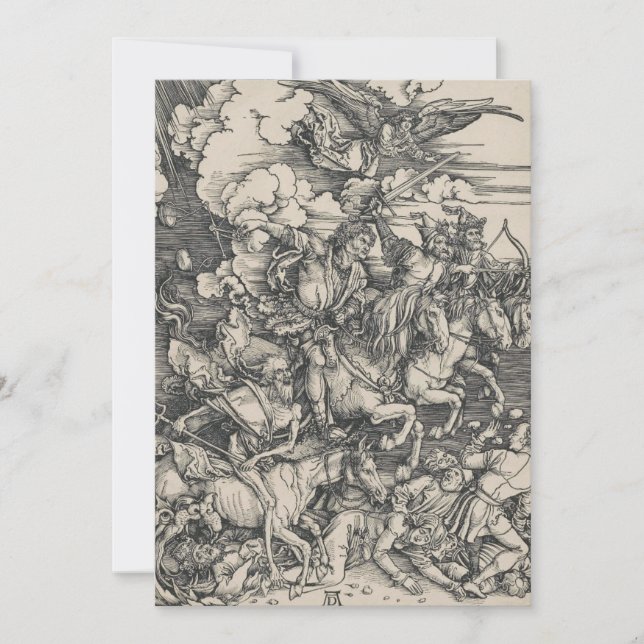 Cuatro jinetes del Apocalipsis de Durer (Anverso)