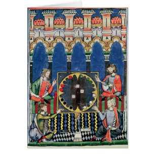 Cuatro jugadores árabes del backgammon