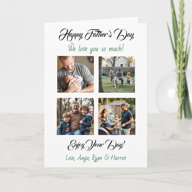 Cuatro plantillas de fotografía personalizadas Día (Anverso)