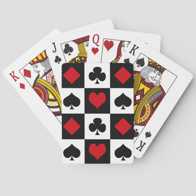 Cuatro trajes de cartas (Reverso)