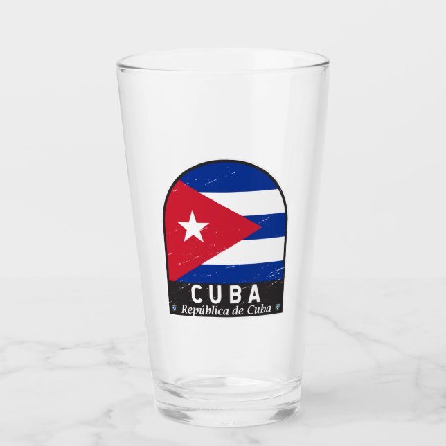 Cuba Bandera Emblema de mal gusto cosecha (Anverso)