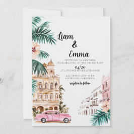 Cuba Boda de Invitación a la Boda de La Habana