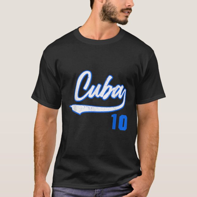 Cuba de béisbol 10 Remera (Anverso)