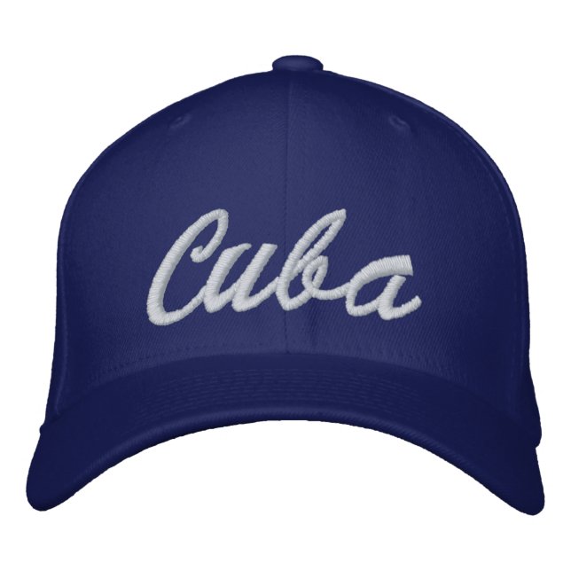 Cuba Embroidadas Gorras (Anverso)