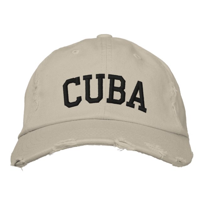 Cuba Embroidadas Gorras (Anverso)