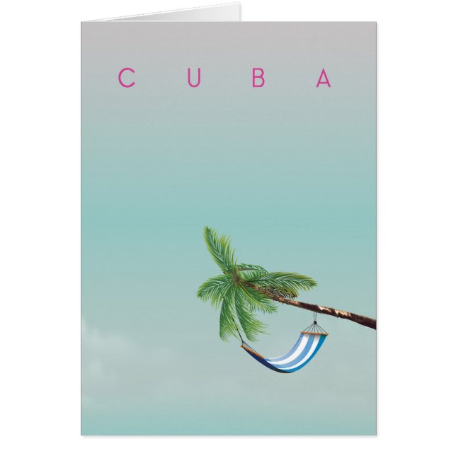 Cuba Hamaca Estilo vintage impresión de vacaciones (Frente)