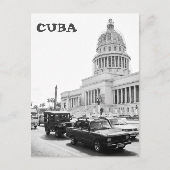 Cuba, postal de La Habana (Anverso)
