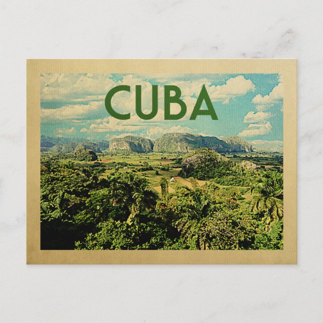 Cuba: Viaje de la cosecha de postales (Anverso)