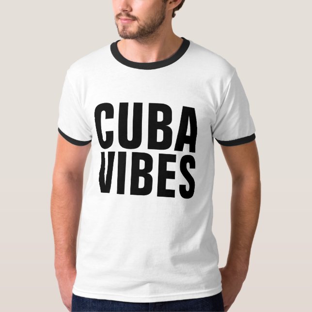 CUBA VIBE Camisetas cubanas (Anverso)