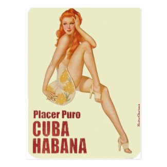 Cuba vintage placer puro havana retrocharms