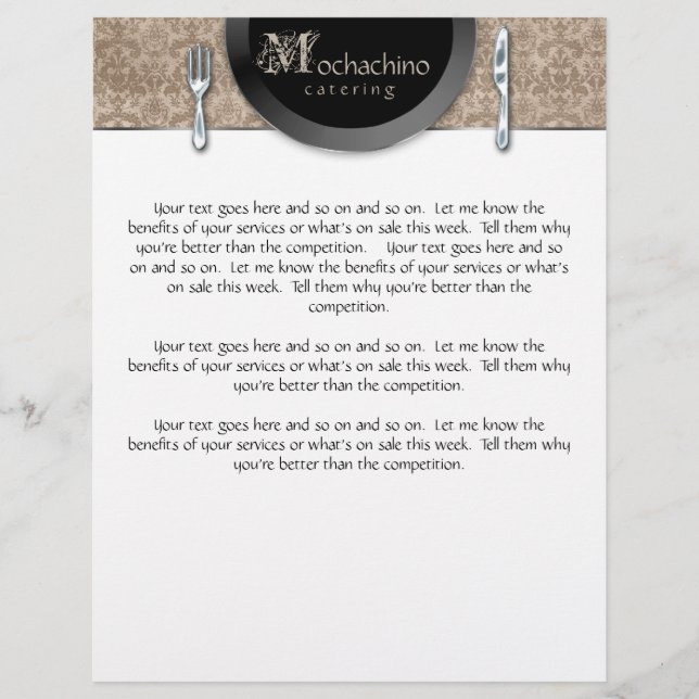 Cubertería de volantes Beige Damask (Frente)