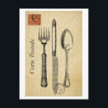 Cubertería - Vieja postal francesa<br><div class="desc">Cubertería - Vieja postal francesa</div>