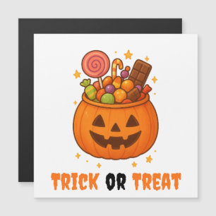 Cubeta de Calabaza Llena de Dulces - Halloween 