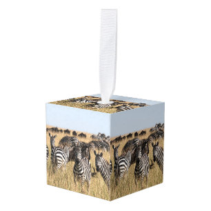 Cúbico Adorno de cubo de cebra de Grant