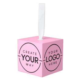 Cúbico Adorno de Cubo de Madera Rosa Dramático Personaliz